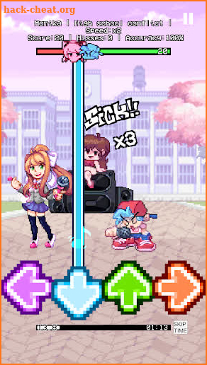 Doki Doki FNF music mod screenshot