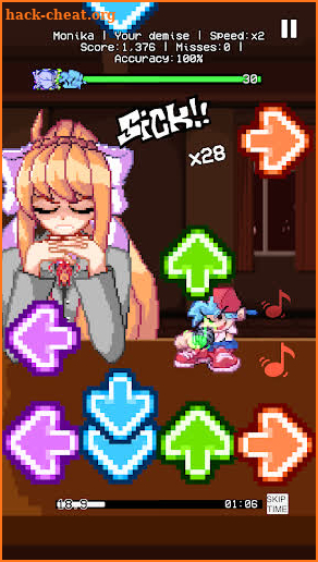 Doki Doki FNF music mod screenshot