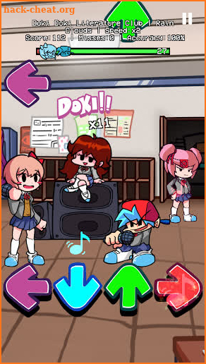 Doki Doki High school FNF mod screenshot