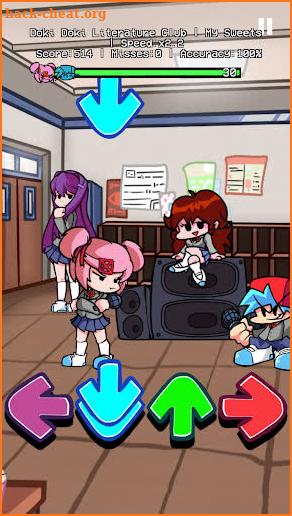 Doki Doki High school FNF mod screenshot