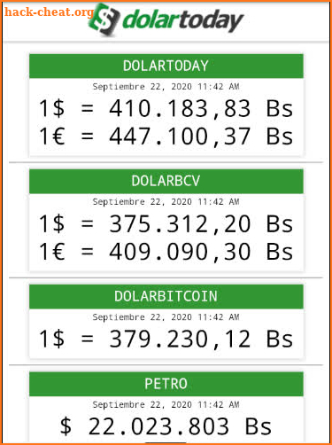 DolarToday App screenshot