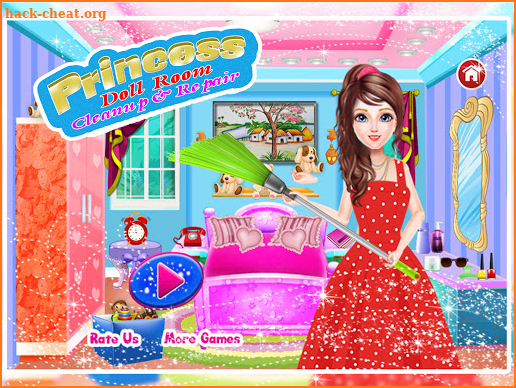 Doll House Clean House Cleanup Girls Games screenshot