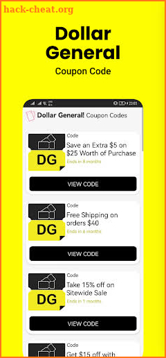 Dollar General Coupon screenshot