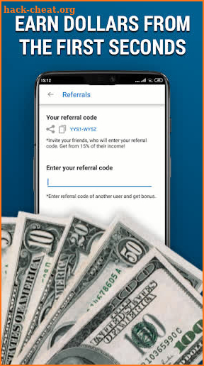 Dollar Income App - Earn Dollar (USD) Easy screenshot