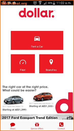 Dollar Rent A Car UAE screenshot