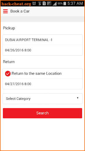 Dollar Rent A Car UAE screenshot