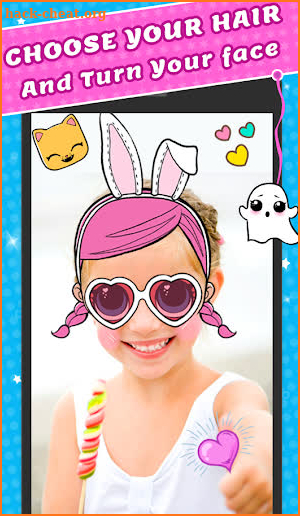 Dolls camera sticker’s : lol hair editor screenshot