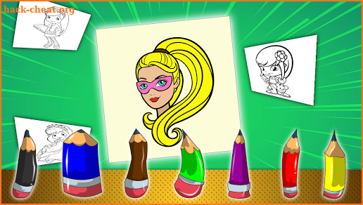 Dolls. Coloring book for girls screenshot