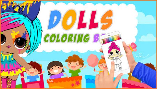 Dolls Coloring Book For kids screenshot