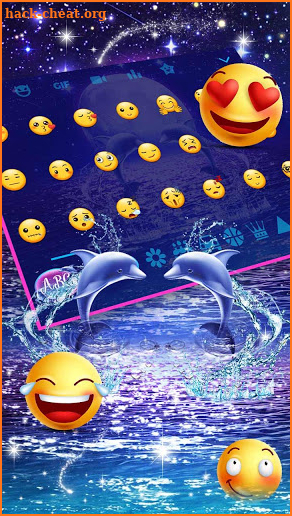 Dolphin Love Keyboard screenshot