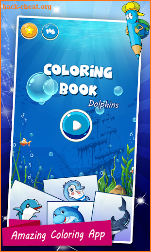 Dolphins Coloring Book screenshot