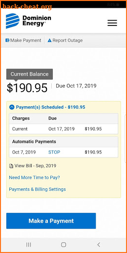 Dominion Energy South Carolina screenshot