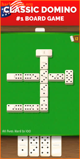 Domino All Fives - American Dominoes Classic Game screenshot