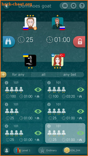 Dominoes LiveGames - free online game screenshot