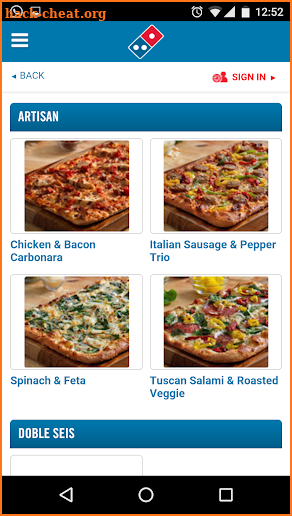 Domino's Pizza Asia Pacific screenshot