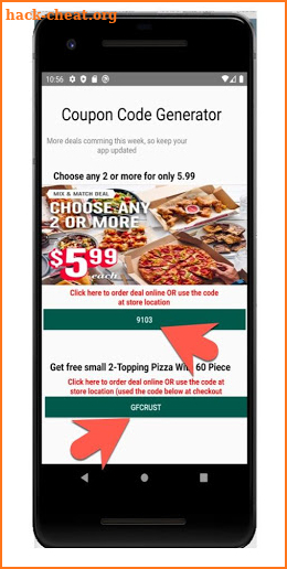 Domino's Pizza USA Coupons Deals - Code Generator screenshot