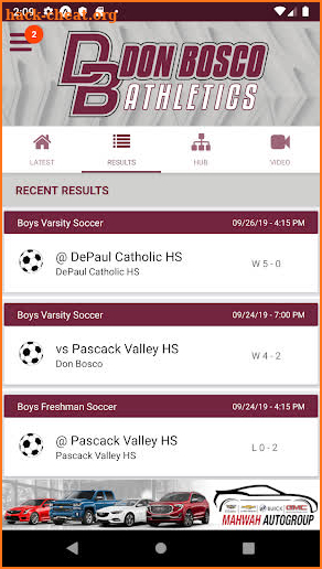 Don Bosco Prep Athletics screenshot