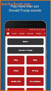 Donald Trump Soundboard screenshot