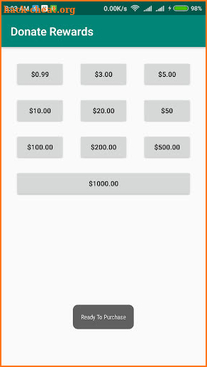 Donate Rewards screenshot