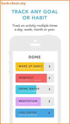 Done: A Simple Habit Tracker screenshot