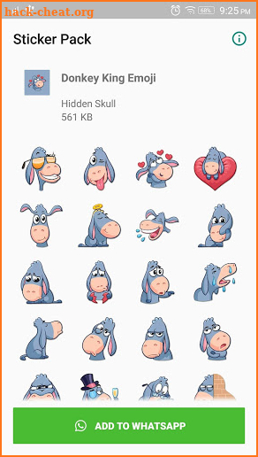 Donkey king Sticker for WhatsApp screenshot