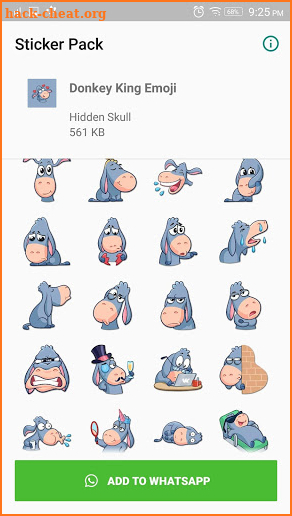 Donkey king Sticker for WhatsApp screenshot