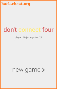 Don't Connect Four screenshot