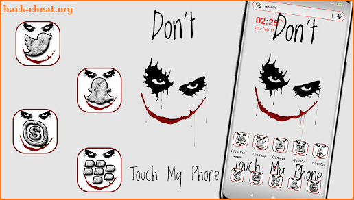 Don't Touch My Phone Theme screenshot