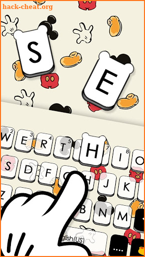 Doodle Cartoon Keyboard Theme screenshot