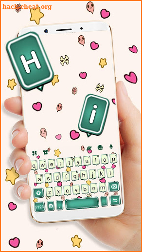 Doodle Chat Keyboard Theme screenshot