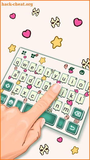 Doodle Chat Keyboard Theme screenshot