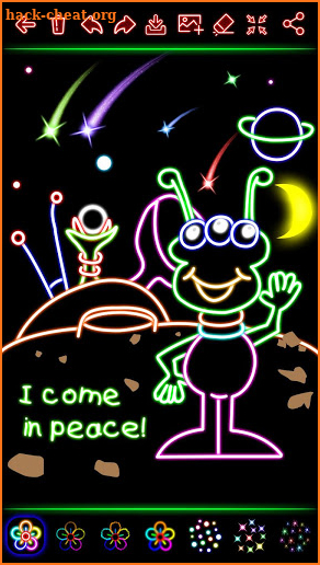 Doodle Drawing - Glow Draw Art screenshot