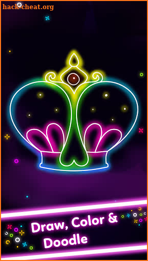 Doodle Glow Coloring & Drawing Games for Kids 🌟🎨 screenshot