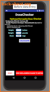 DoseChecker screenshot