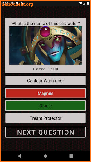 Dota 2 Character Quiz screenshot