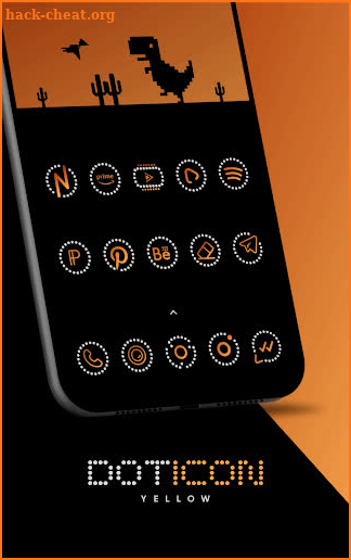 DOTICON ORANGE - NOTHING ICONS screenshot