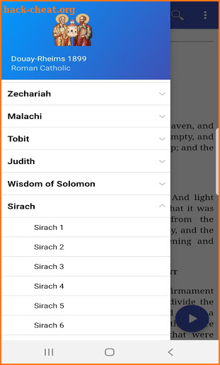 Douay-Rheims Bible with audio screenshot