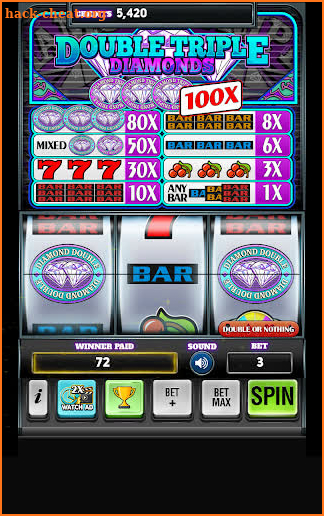 Double Triple Diamonds Slots - Free Slots screenshot