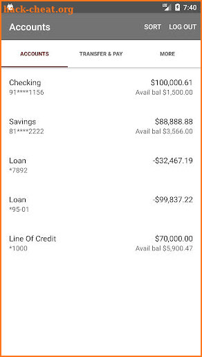 Dow Credit Union screenshot