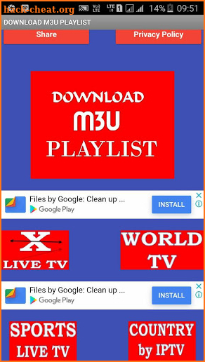 DOWNLOAD M3U PLAYLIST screenshot