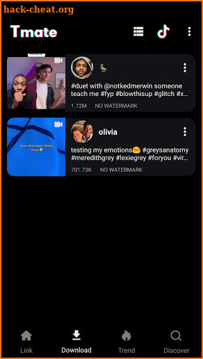 Downloader for TikTok No Watermark (TMate) screenshot