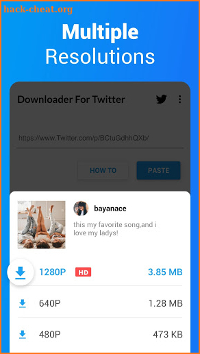 Downloader for Twitter - Download Tweet Video screenshot