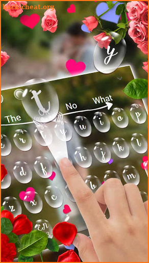 DP Heart Keyboard Theme screenshot