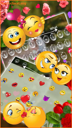 DP Heart Keyboard Theme screenshot