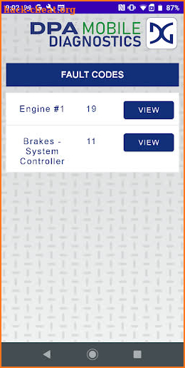 DPA Mobile Diagnostics screenshot