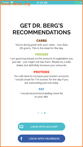 Dr. Berg's Healthy Ketosis™ Macros screenshot