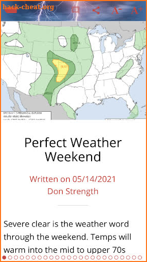 Dr. Don's Weather App screenshot