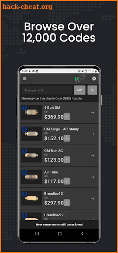 DRAC Converter Pricing screenshot