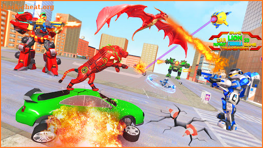 Dragon Lion Robot Formula Car screenshot