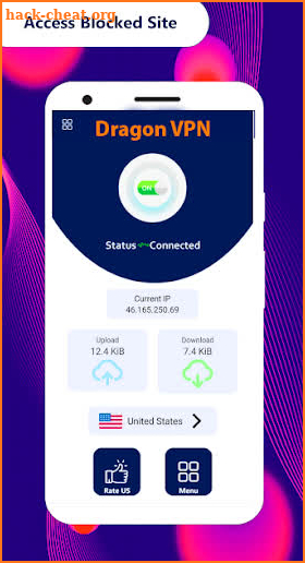 Dragon VPN - Speedy VPN Unlimited & Secure Hotspot screenshot